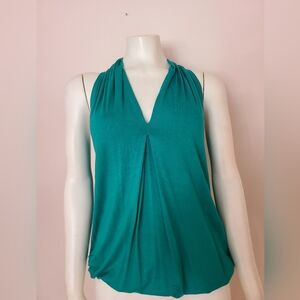 Max Studio Teal Halter Tank Top
